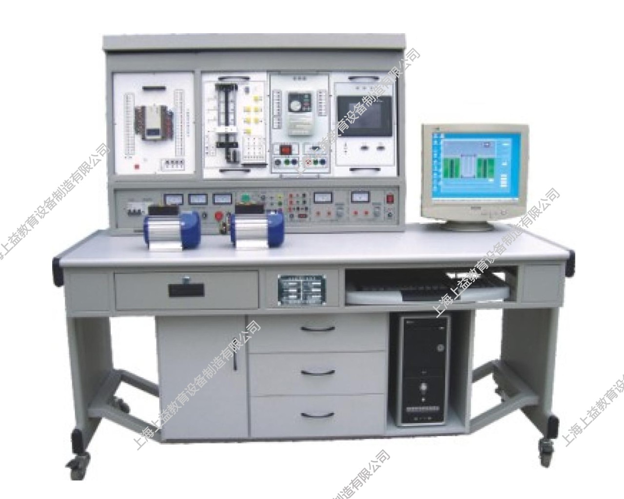 SYPLC-104C網絡型PLC可編程控制器/變頻調速/電氣控制及微機接口綜合實驗裝置（PLC、變頻器、觸摸屏、電氣控制、微機接口）