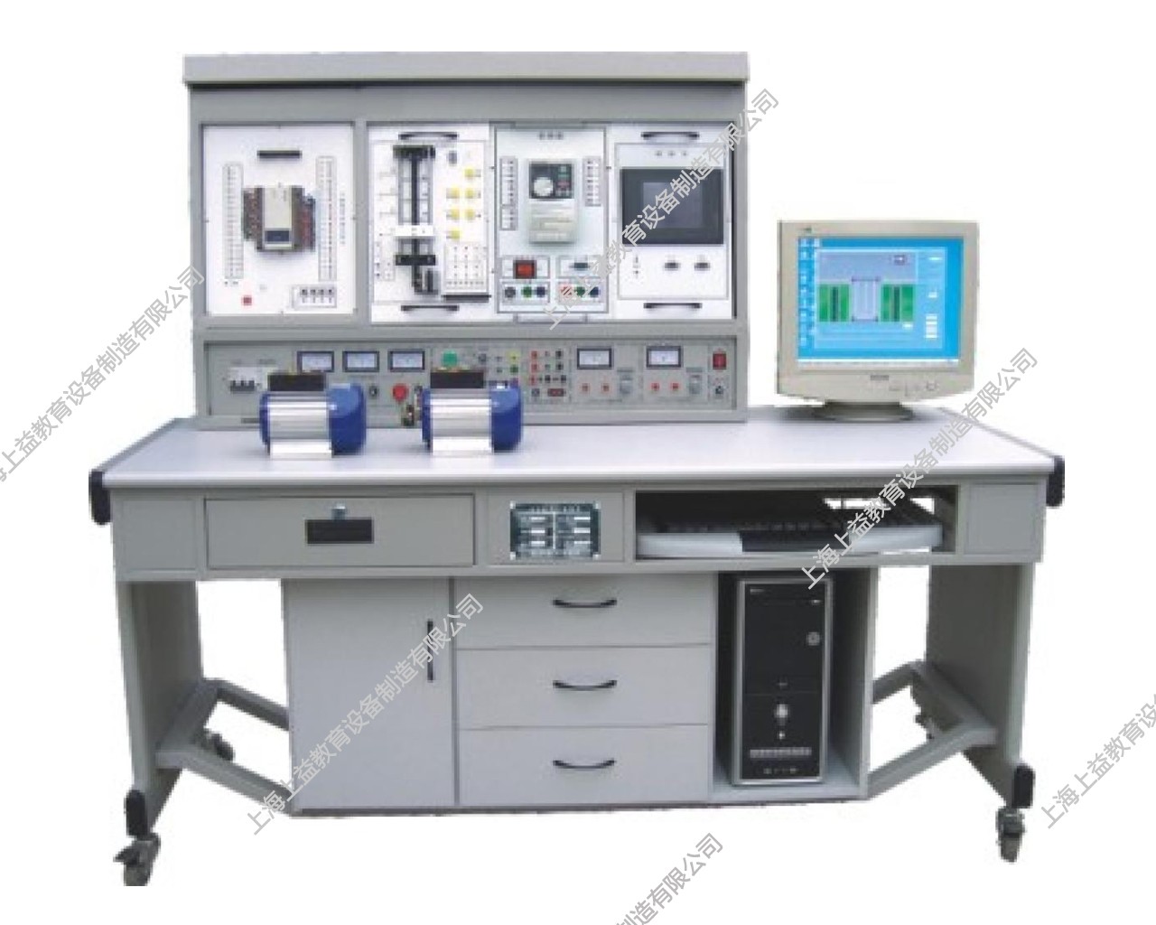 SYPLC-104A網絡型PLC可編程控制器/變頻調速及電氣控制實驗裝置（PLC、變頻器、觸摸屏、電氣控制）